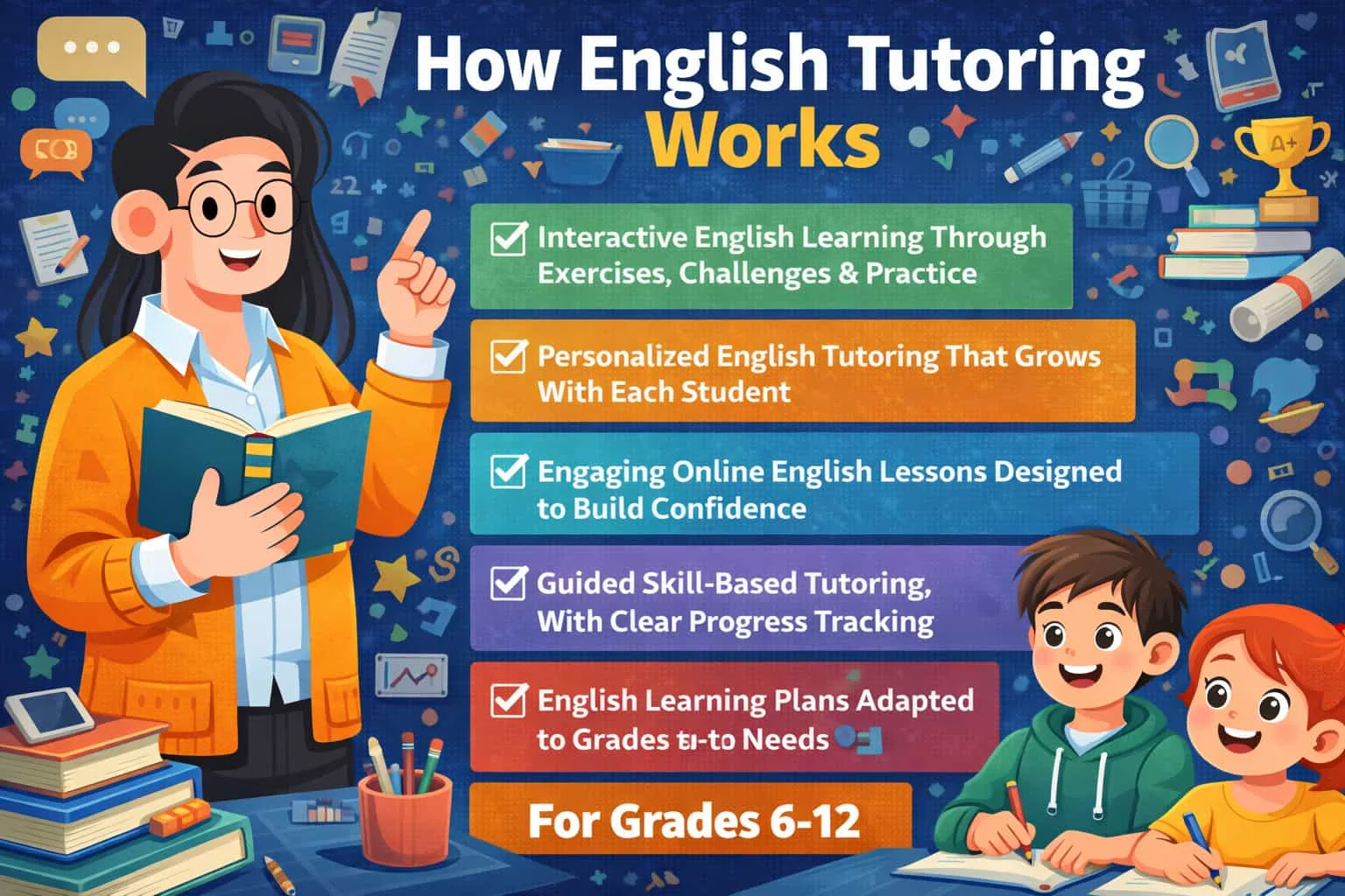Topics Covered in English Tutoring
