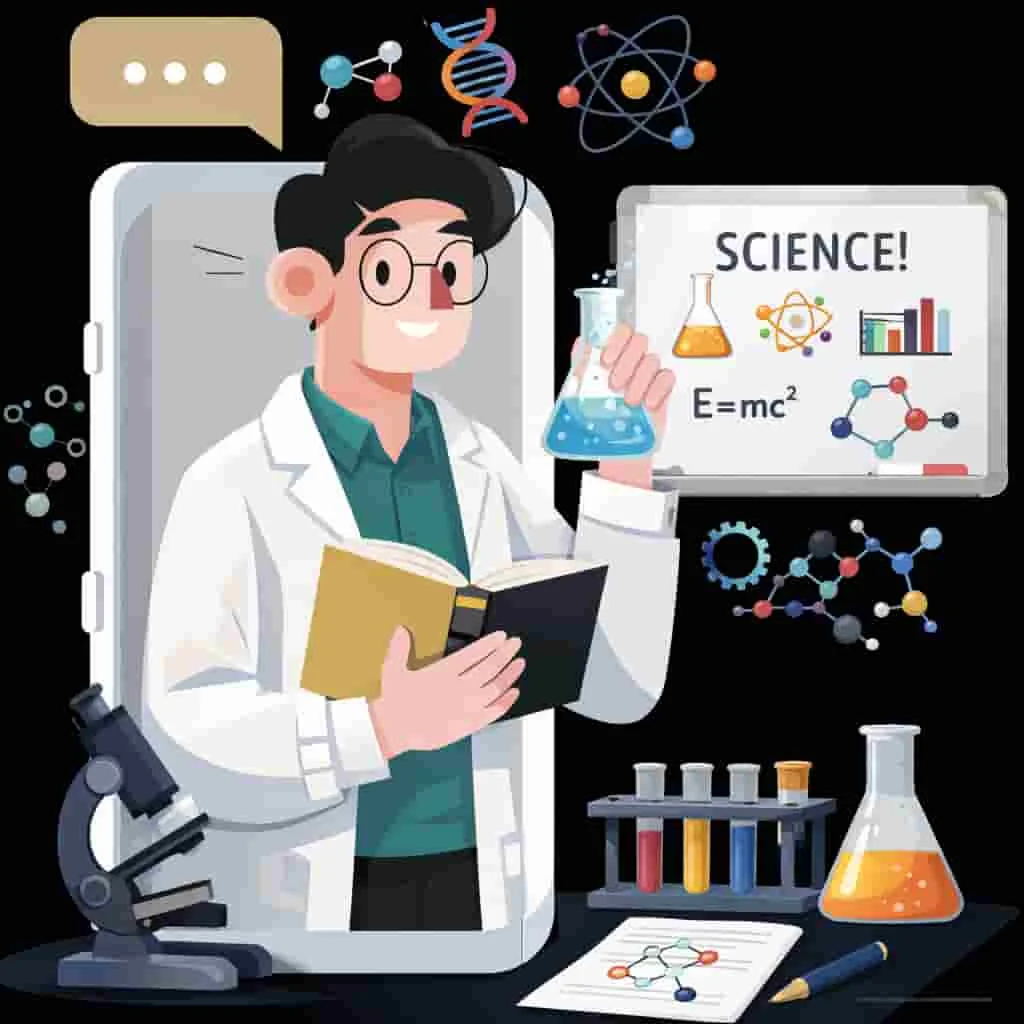 Online science tutoring for physics chemistry and biology students